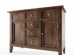 vintage sideboard 3D Model