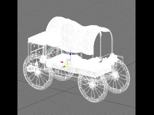 wild west children bed 3D Model