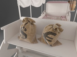 wild west children bed 3D 모델