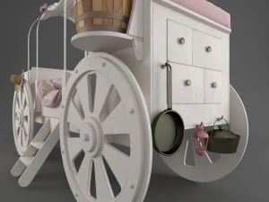 wild west children bed 3D Model