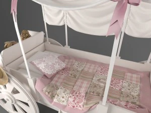 wild west children bed 3D Model