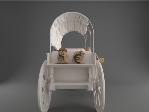 wild west children bed 3D 모델