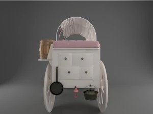 wild west children bed 3D Model