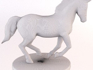 3 horse statuette 3D Model