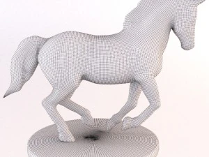 3 horse statuette 3D Model