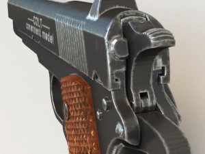 pistol colt1911 3D 모델