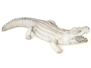 crocodile statuette 3D Model