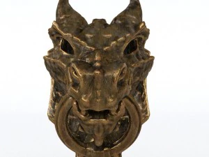 Drachent&uuml;rhand 3D Modell