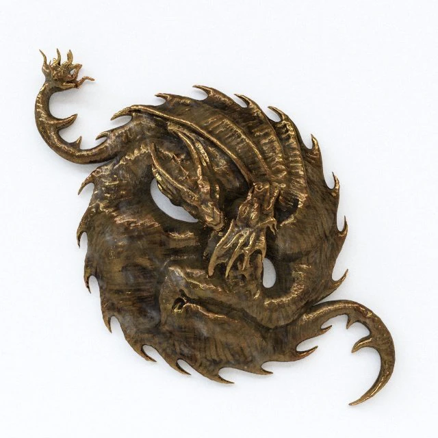 dragon 3d panno 3D Model .c4d .max .obj .3ds .fbx .stl .blend 