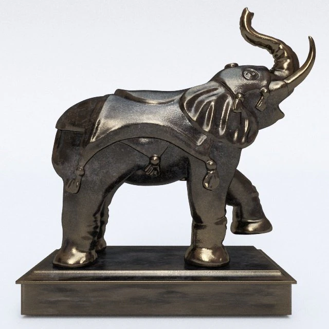 olifant beeldje 3D Model .c4d .max .obj .3ds .fbx .stl .blend 