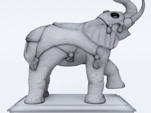 elephant statuette 3D Model