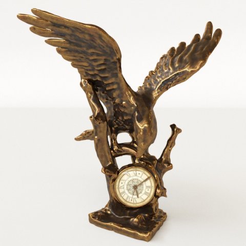 eagle clock Modèle 3D .c4d .max .obj .3ds .fbx .stl .blend 