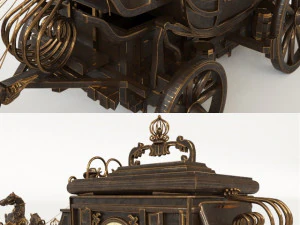 coach clock 3D Model
