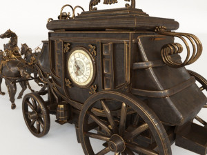 coach clock Model 3D