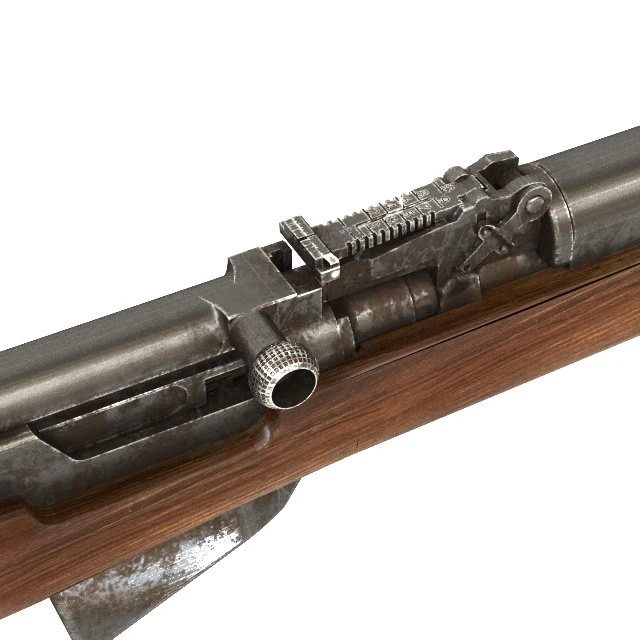 rifle sks 3D Model .c4d .max .obj .3ds .fbx .stl .blend 