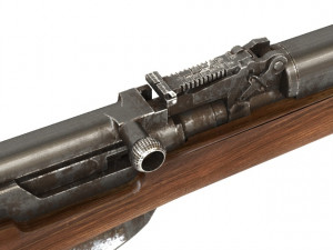 rifle sks 3D Model