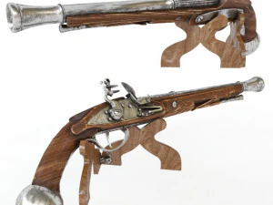 old pirate pistol 3D Model