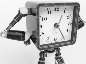 robot clock 3D 模型