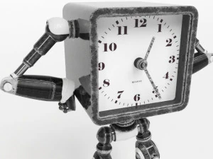 robot clock 3D Model