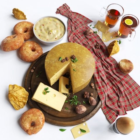 breakfast set 3D 模型 .c4d .max .obj .3ds .fbx .stl .blend 