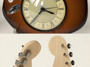 guitar clock 3D Model
