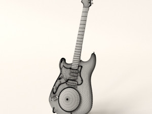 guitar clock 3D Model
