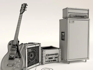 gutar bass 3D Model