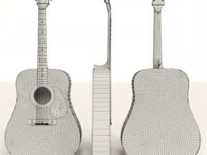 acustic guitar Modello 3D