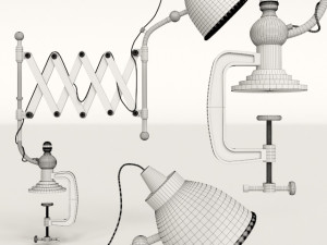 lampe extensible architecte 3D Model