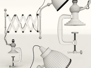 lampe extensible architecte 3D Model