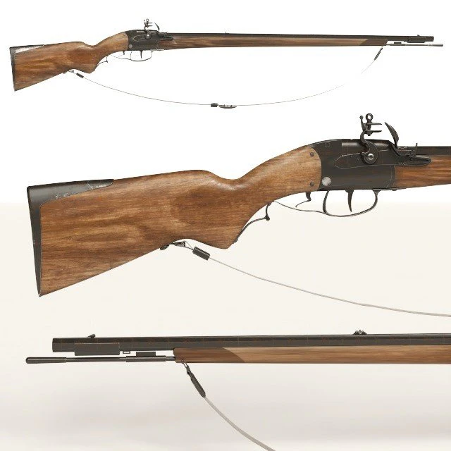 longfire rifle 3D Model .c4d .max .obj .3ds .fbx .stl .blend 