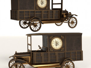 retro car clock Modelo 3D