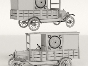 retro car clock 3D Model