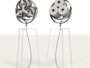 cb2 signal floor lamp Model 3D