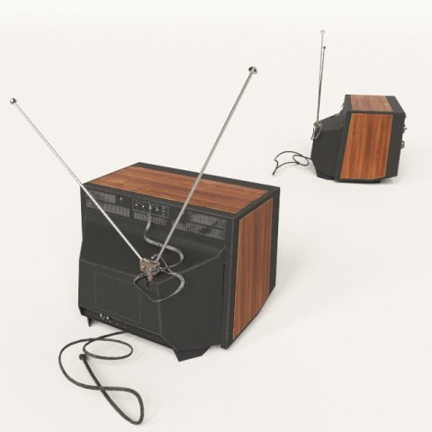 old tv Modello 3D .c4d .max .obj .3ds .fbx .stl .blend 