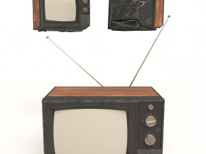 old tv Modello 3D