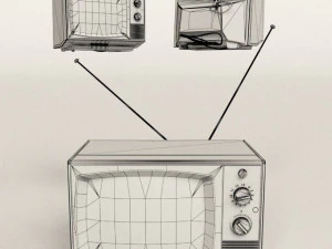 古いテレビ 3Dモデル
