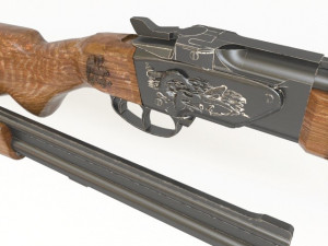 12 gauge single barrel 3Dモデル