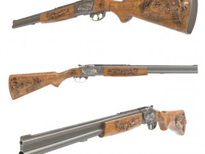 12 gauge single barrel 3Dモデル