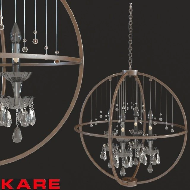 kare pendant lamp gioiello orbit 3D Model .c4d .max .obj .3ds .fbx .stl .blend 