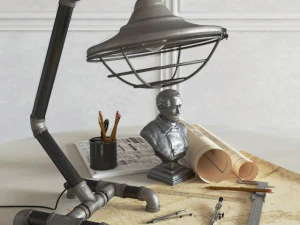 kare table lamp cellar flex 3D Model