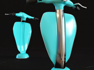 kare table lamp scooter 3D Model