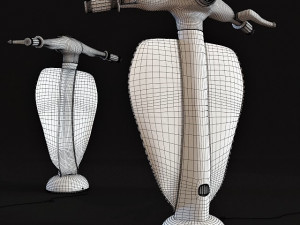 kare table lamp scooter 3D Model