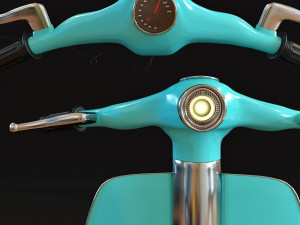 kare table lamp scooter 3D Model
