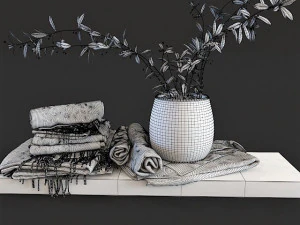 olive set 3D Model