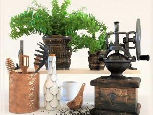 kitchen set 01 3D Model