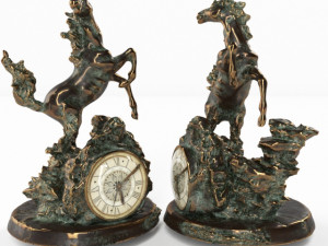 horse clock 3Dモデル