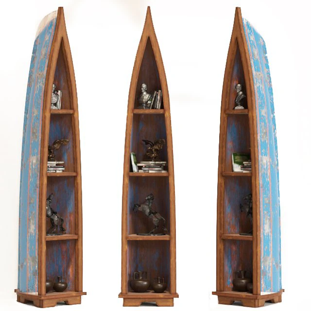 kare bookcase boat trip small 3D Model .c4d .max .obj .3ds .fbx .stl .blend 