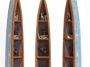 Kare B&uuml;cherregal Bootsfahrt klein 3D Modell
