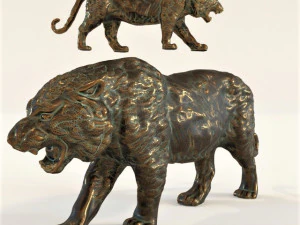 deco beeldje tijger 3D Model